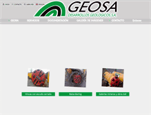 Tablet Screenshot of geosadesarrollosgeologicos.com